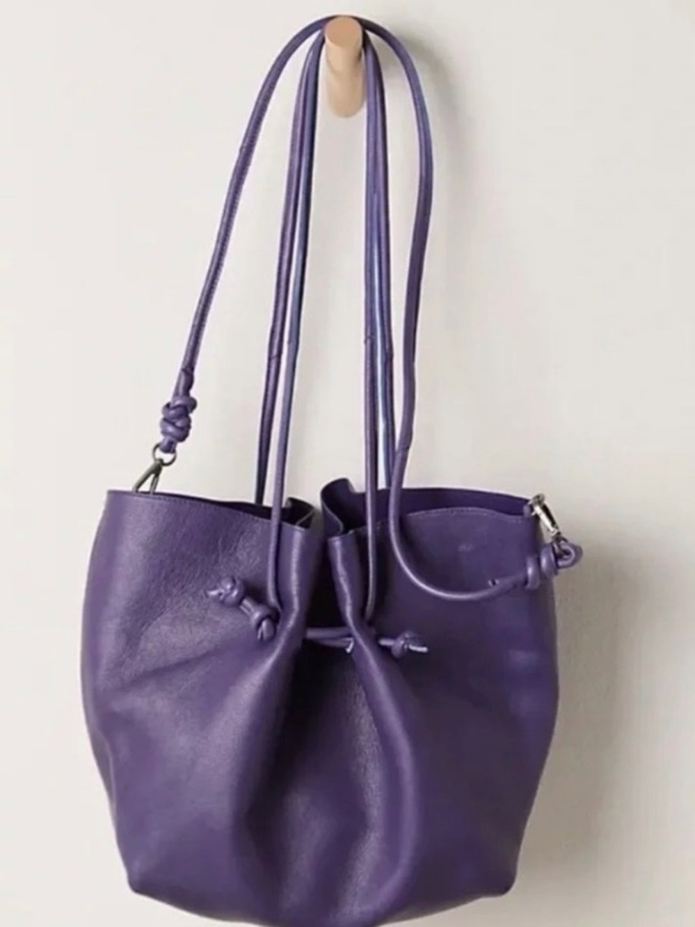 NWT Free People Head Over Heels Tote in Mulberry